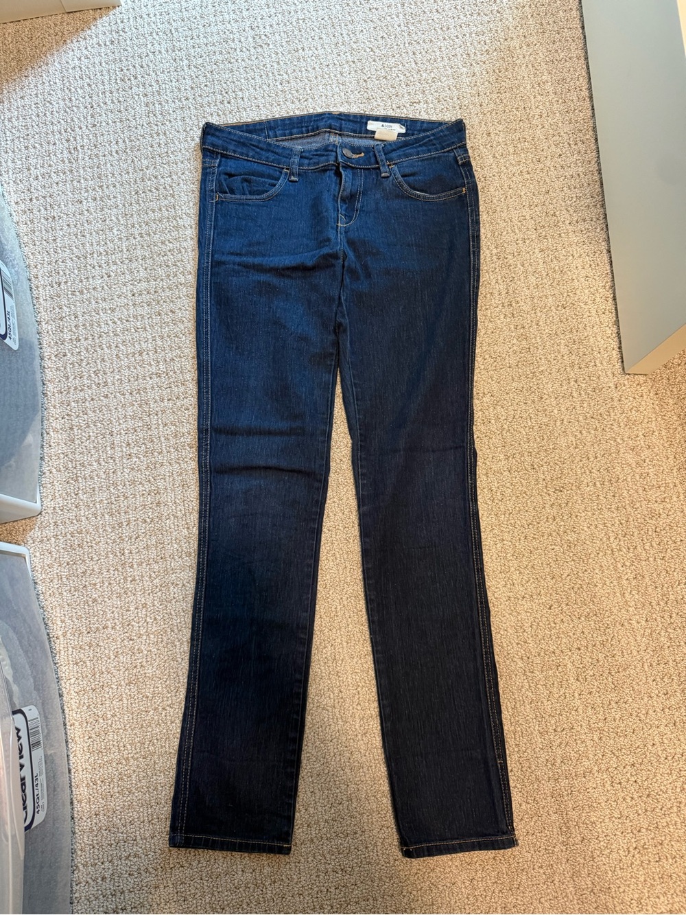 &Sqin Dark Blue Women's Straight-Leg Jeans